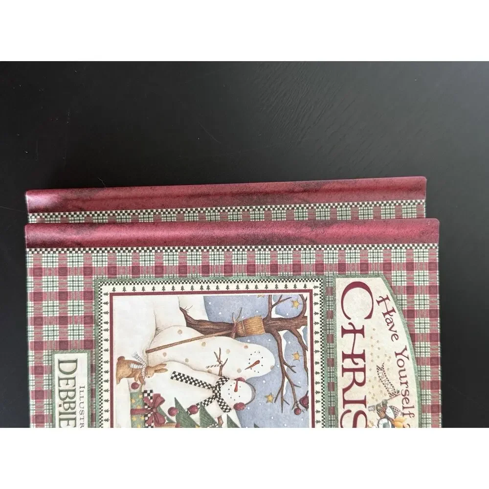 Vintage 2000 Debbie Mumm Christmas Gift Books Lot 2 NOS New Hardcover Snowman